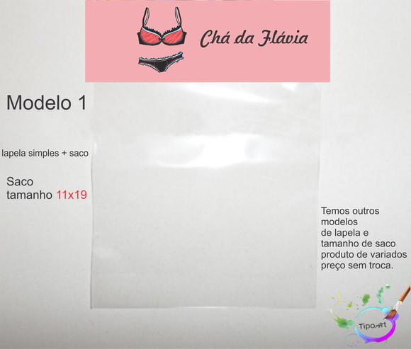 Lapela(simples) e Saco 11x19-chá de Lingerie#1