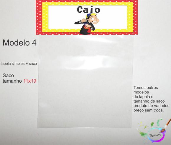 Lapela(simples) e Saco 11x19-chaves