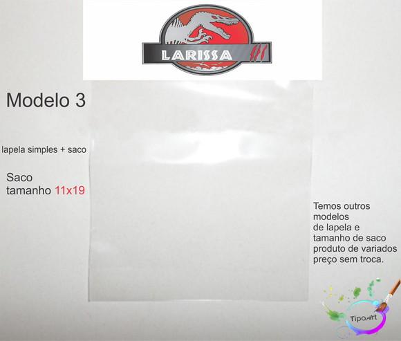 Lapela(simples) e Saco 11x19-dinossauros