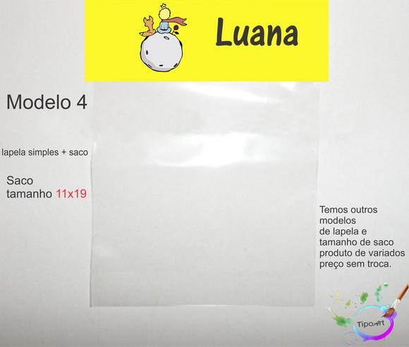 Lapela(simples) e Saco 11x19-pequeno Príncipe