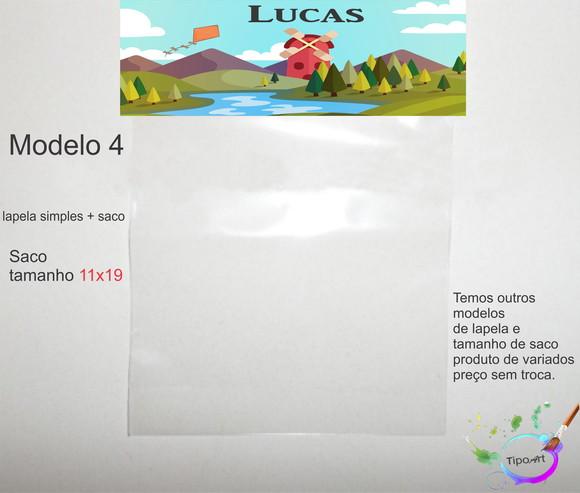 Lapela(simples) e Saco 11x19-pipa e Catavento