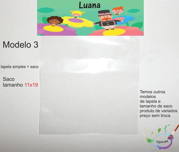 Lapela(simples) e Saco 11x19-radio Bita