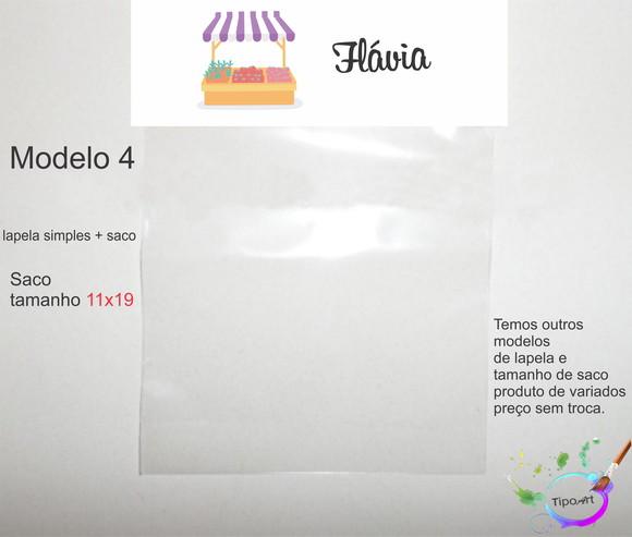 Lapela(simples) e Saco 11x19-quitandinha