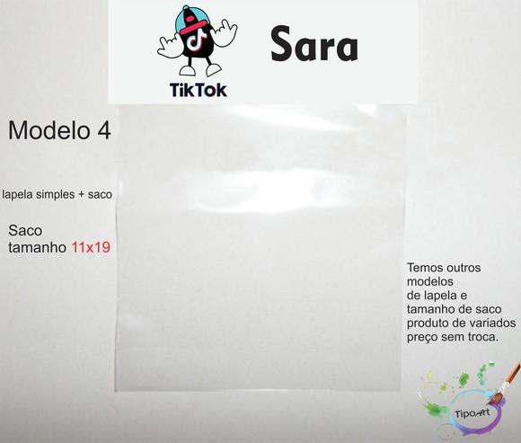 Lapela(simples) e Saco 11x19-tik Tok
