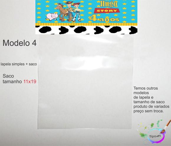 Lapela(simples) e Saco 11x19-toy Story