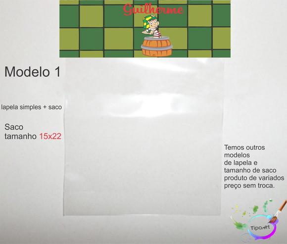 Lapela(simples) e Saco 15x22-chaves
