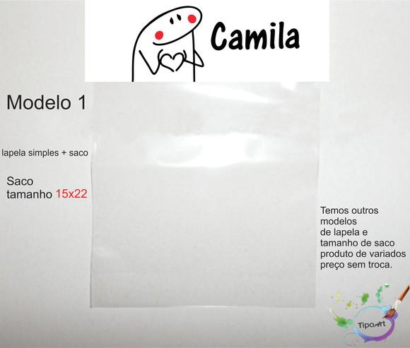 Lapela(simples) e Saco 15x22-flork