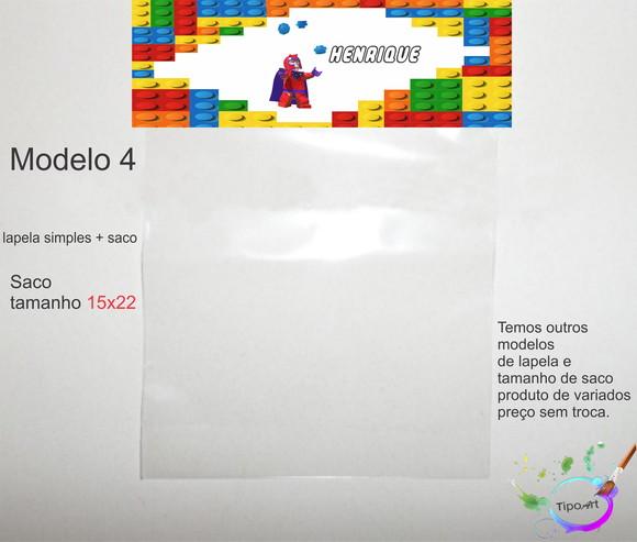 Lapela(simples) e Saco 15x22-lego