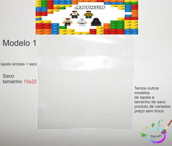 Lapela(simples) e Saco 15x22-lego