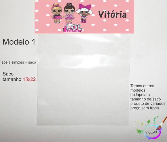 Lapela(simples) e Saco 15x22-lol