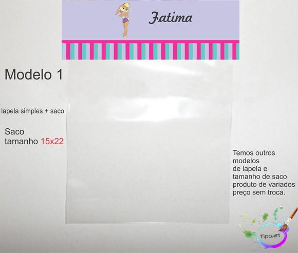 Lapela(simples) e Saco 15x22-lola