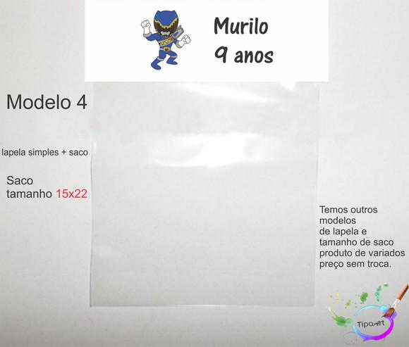 Lapela(simples) e Saco 15x22-pawer Ranger