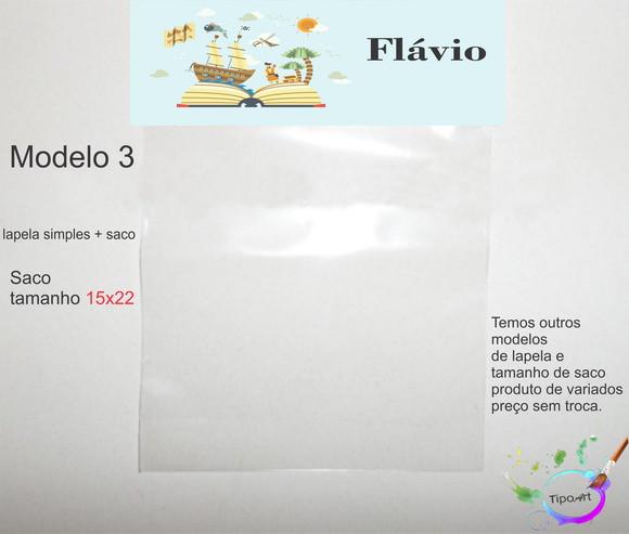 Lapela(simples) e Saco 15x22-pirata