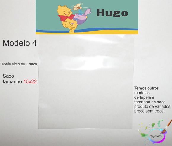 Lapela(simples) e Saco 15x22-pooh