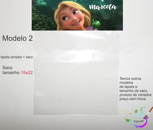 Lapela(simples) e Saco 15x22-rapunzel