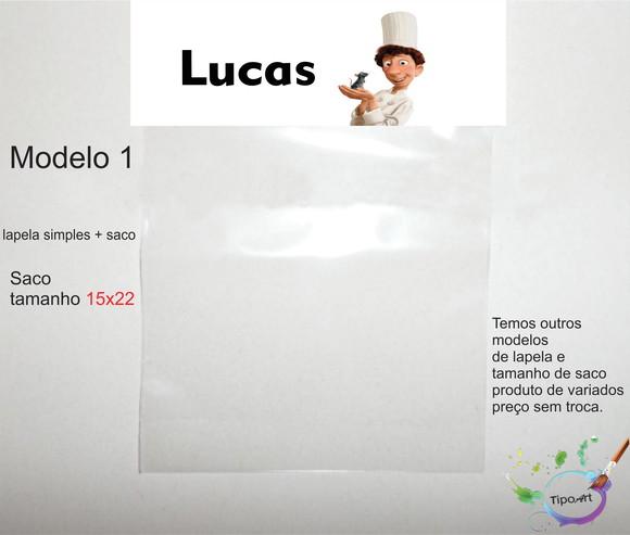 Lapela(simples) e Saco 15x22-ratatouille