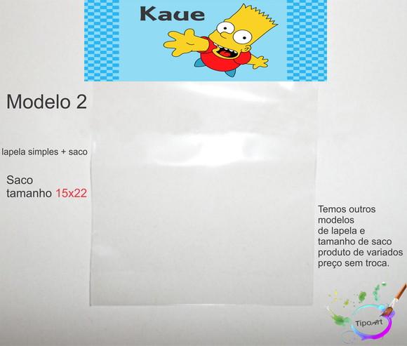 Lapela(simples) e Saco 15x22-simpson