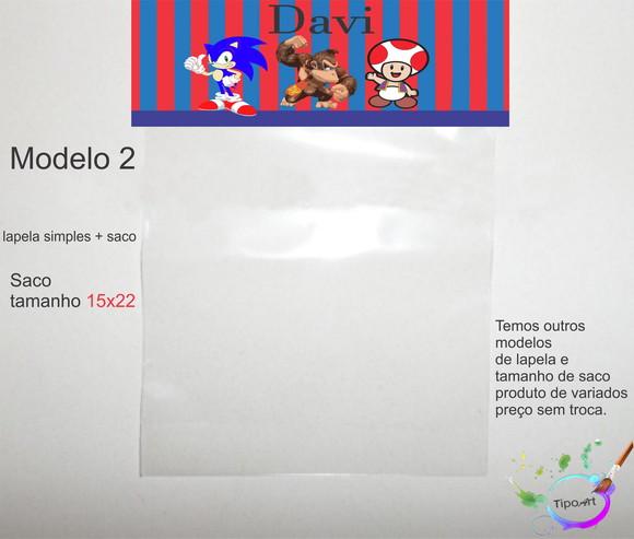 Lapela(simples) e Saco 15x22-sonic