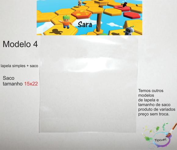 Lapela(simples) e Saco 15x22-stumble Guys