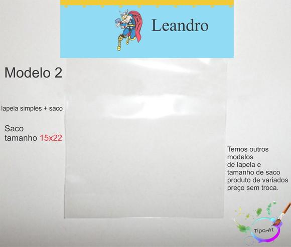Lapela(simples) e Saco 15x22-thor