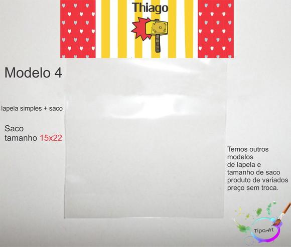 Lapela(simples) e Saco 15x22-thor