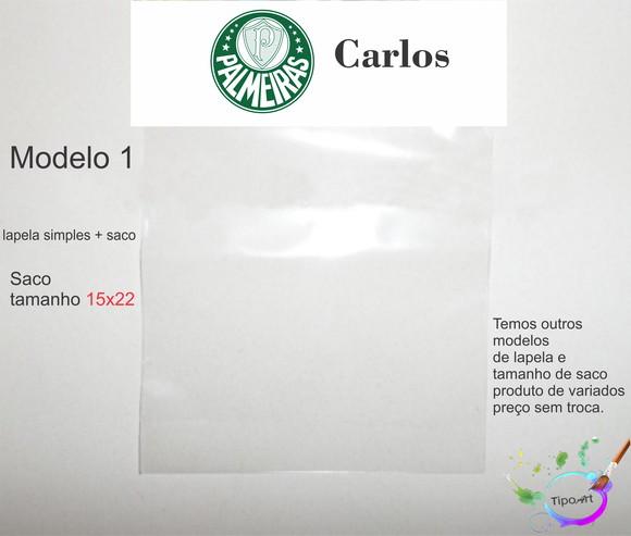 Lapela(simples) e Saco 15x22-verdão