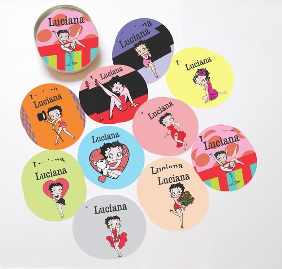 Latinha + Jogos da Memória-betty Boop