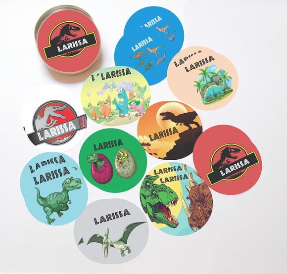 Latinha + Jogos da Memória-dinossauros