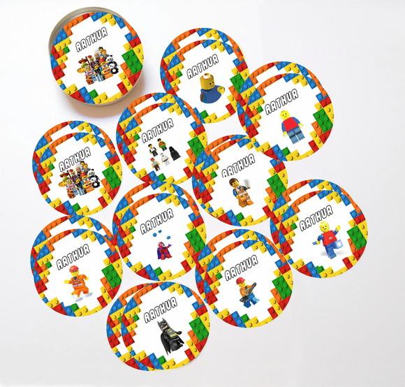 Latinha + Jogos da Memória-lego