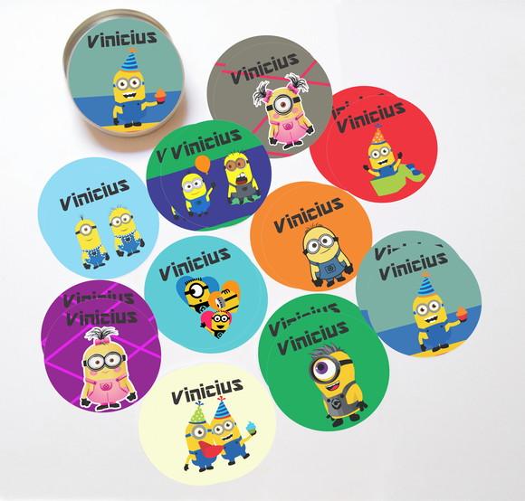 Latinha + Jogos da Memória-minions