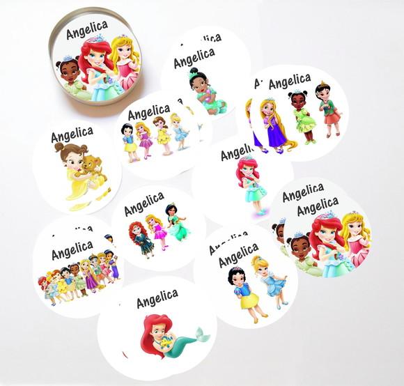Latinha + Jogos da Memória-princesas Disney Baby