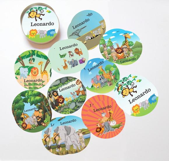Latinha + Jogos da Memória-safari