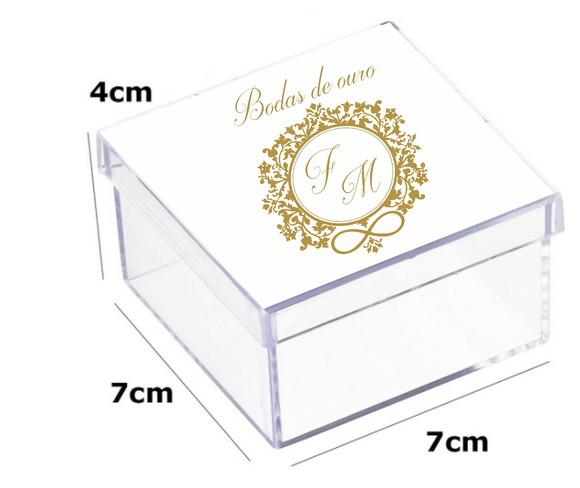 Latinha Acrilica 7x7x4-monograma 11