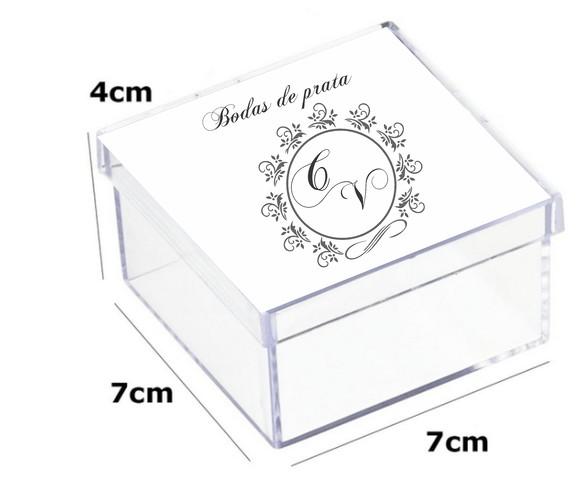 Latinha Acrilica 7x7x4-monograma 51