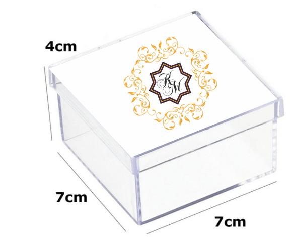 Latinha Acrilica 7x7x4-monograma 59