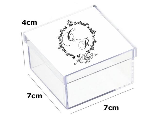 Latinha Acrilica 7x7x4-monograma 71