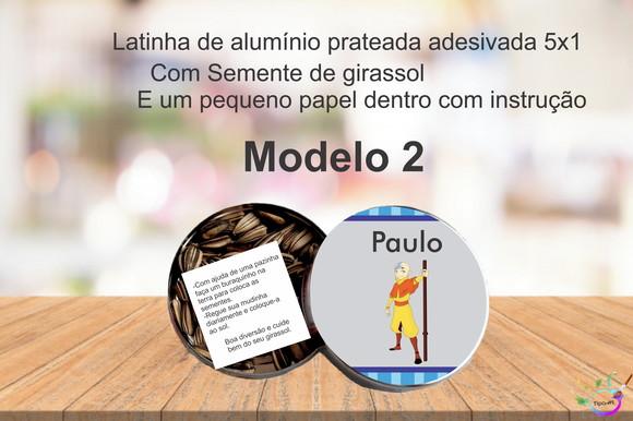 Latinha Semente Girassol-avatar Aang