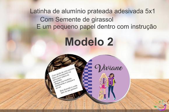 Latinha Semente Girassol-barbie