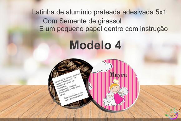 Latinha Semente Girassol-batizado