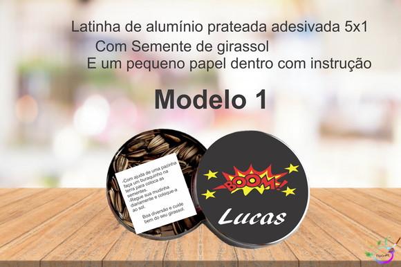 Latinha Semente Girassol-bomba