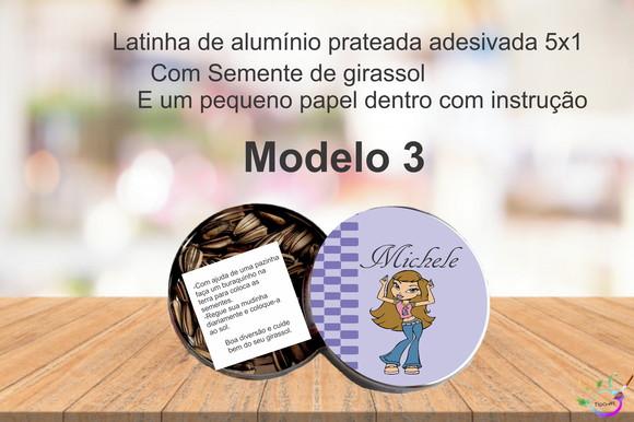 Latinha Semente Girassol-bratz