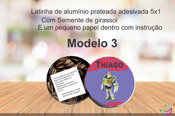 Latinha Semente Girassol-buzz Lightyear