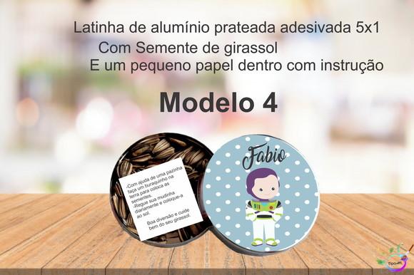 Latinha Semente Girassol-buzz Lightyear