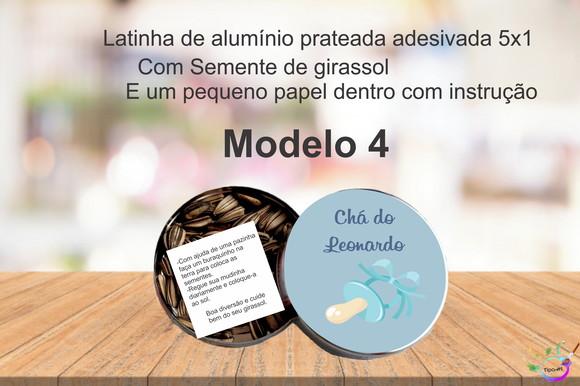 Latinha Semente Girassol-chá de Bebê