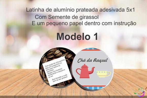 Latinha Semente Girassol-chá de Cozinha/panela