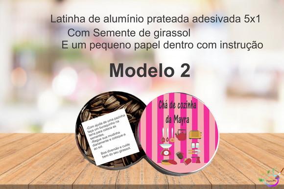 Latinha Semente Girassol-chá de Cozinha/panela