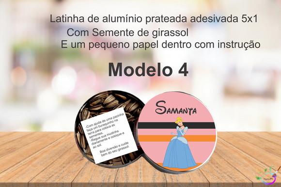 Latinha Semente Girassol-cinderela