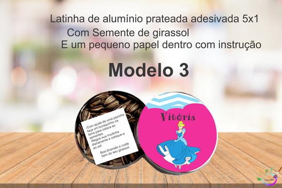 Latinha Semente Girassol-cinderela