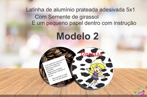 Latinha Semente Girassol-cowboy