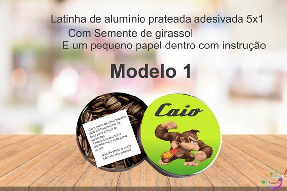 Latinha Semente Girassol-donkey Kong